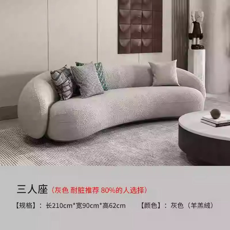 Nordic fabric sofa creative small apartment simple