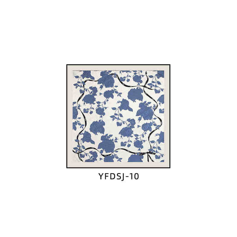 FEN DI di silk scarf decorative painting FEN modern light luxury senior sense square hanging painting restaurant dining room porch murals