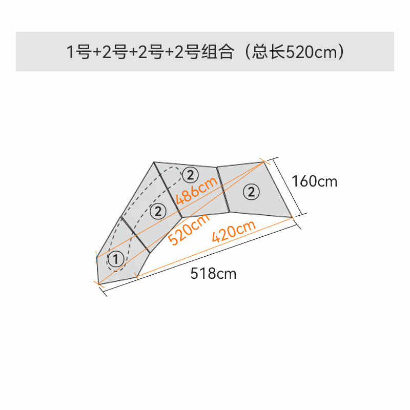 Abnormity module rock sofa Villa abnormity personality combination designer large flat fabric sofa