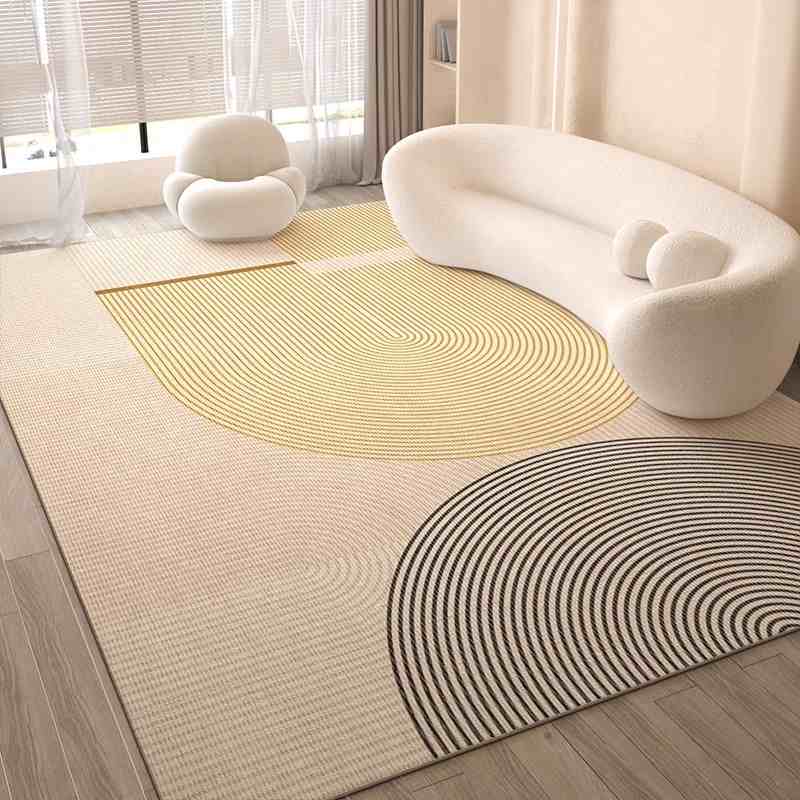 Cream wind carpet living room light luxury senior sense home sofa floor mat bedroom waterproof wash free wipe