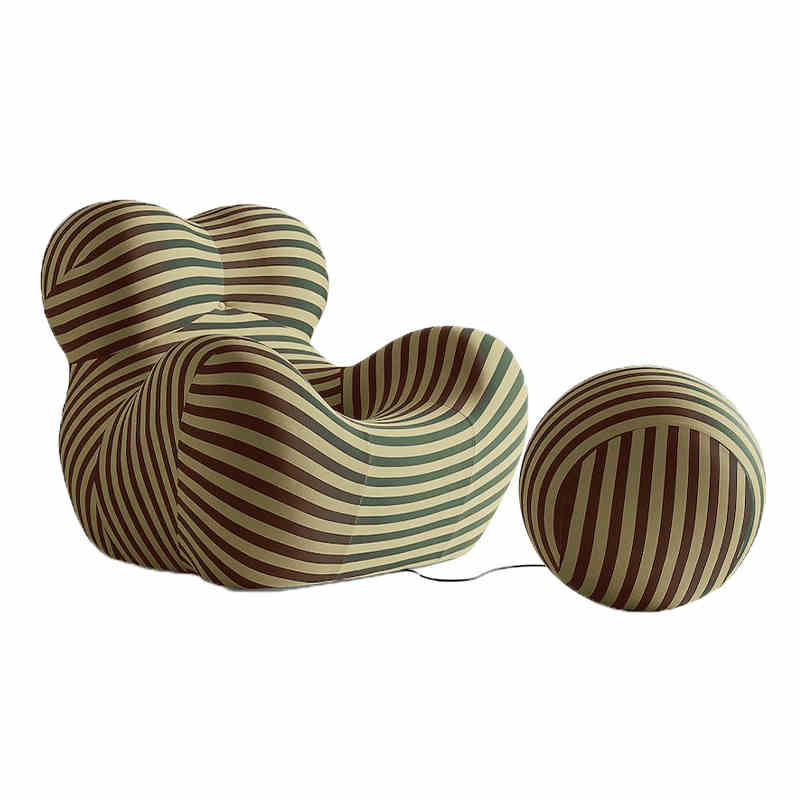 Compress sofa-YF496-1 BLACK+YELLOW