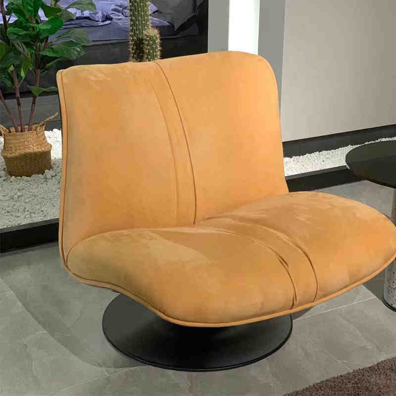 Designer baxter minimalist casual living room creative light luxury single FRP revolving lazy duck bill sofa chair