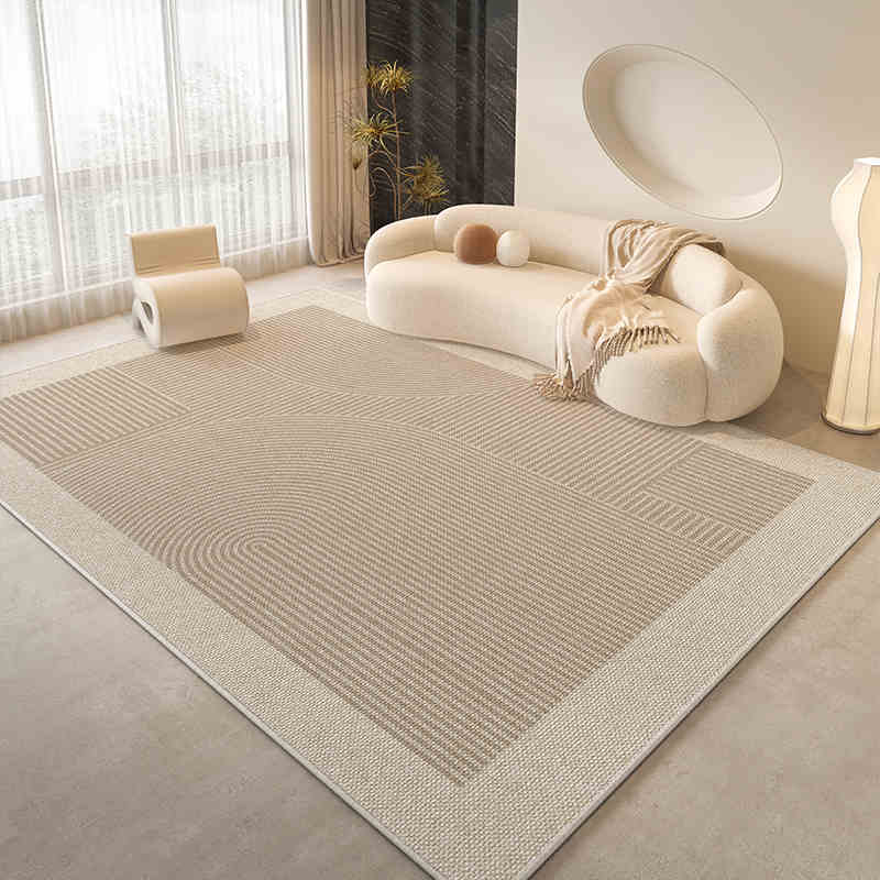 Cream wind carpet living room light luxury senior sense home sofa floor mat bedroom waterproof wash free wipe