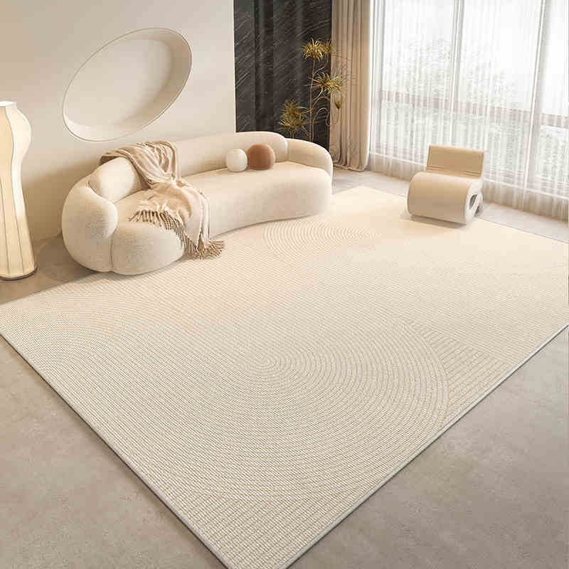 Cream wind carpet living room light luxury senior sense home sofa floor mat bedroom waterproof wash free wipe