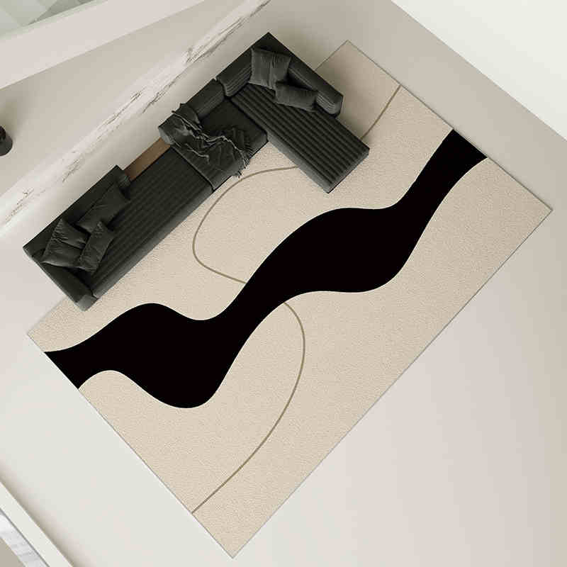 Grey carpet living room light luxury high-end high-end washable rub home sofa floor mat
