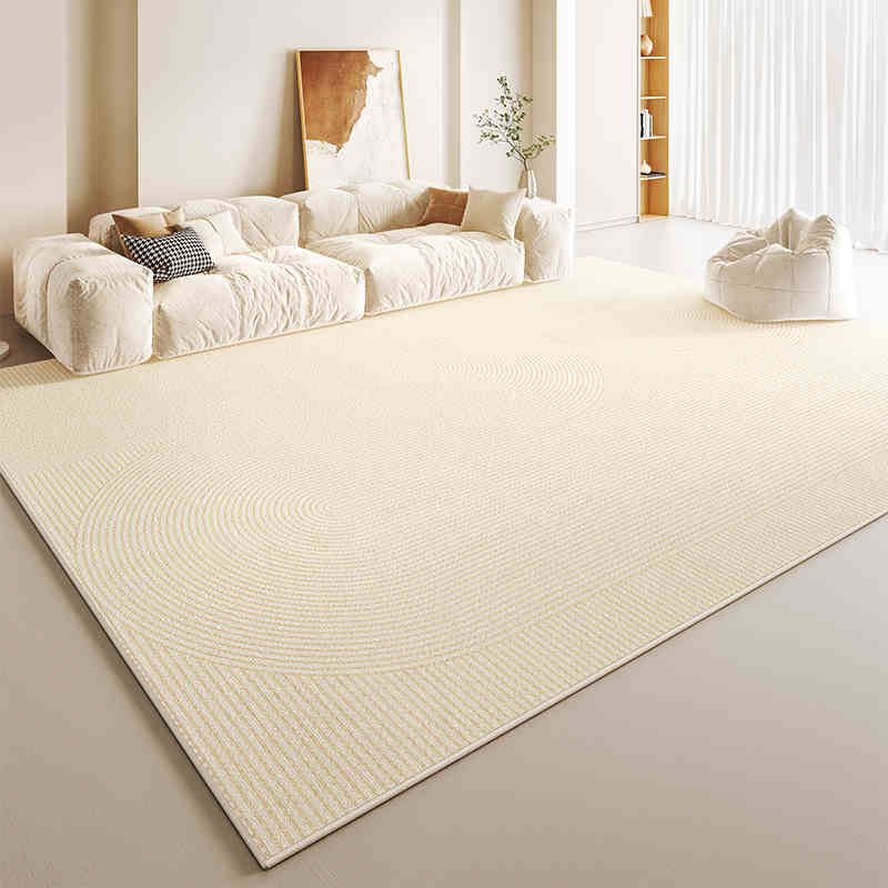 Cream wind carpet living room light luxury senior sense home sofa floor mat bedroom waterproof wash free wipe