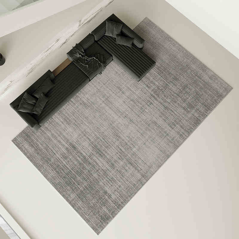 Grey carpet living room light luxury high-end high-end washable rub home sofa floor mat