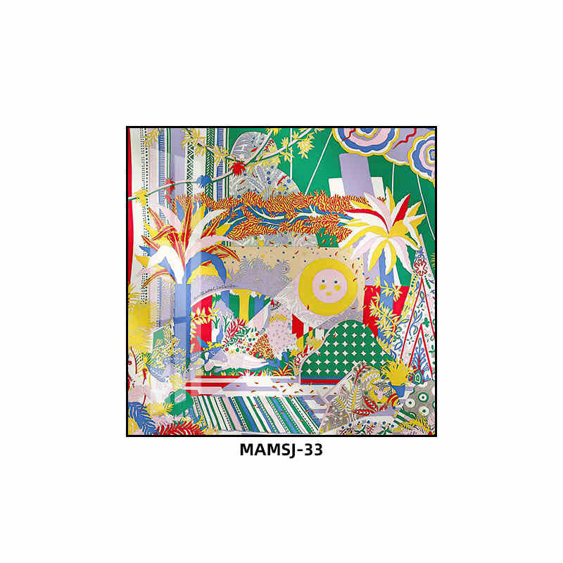 Love horse silk scarf hanging painting modern simple living room sofa background wall floor painting porch senior sense hanging painting light luxury
