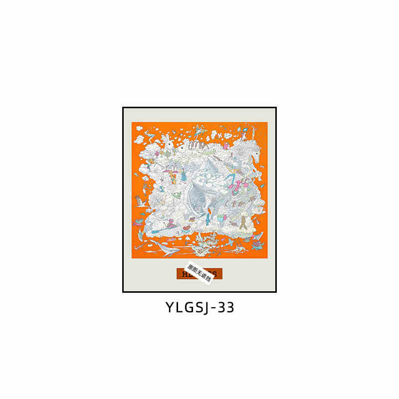 Love code silk scarf hanging painting light luxury high-end living room porch decorative painting European restaurant sofa background wall floor painting