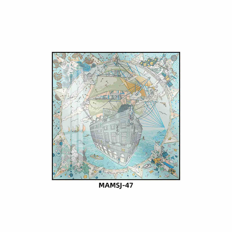 Love horse silk scarf hanging painting modern simple living room sofa background wall floor painting porch senior sense hanging painting light luxury