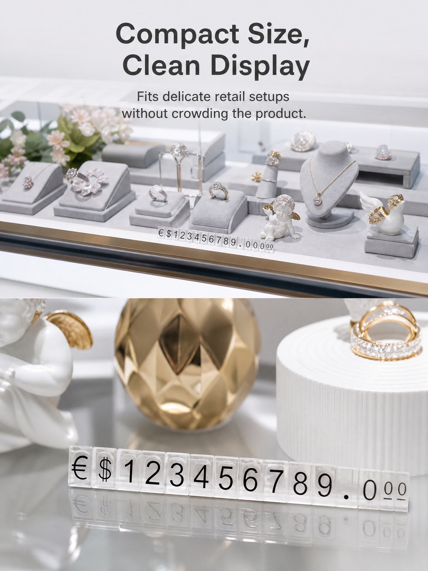Plastic Jewelry Price Tags, Craft Show Display Number Labels, Retail Booth Supplies