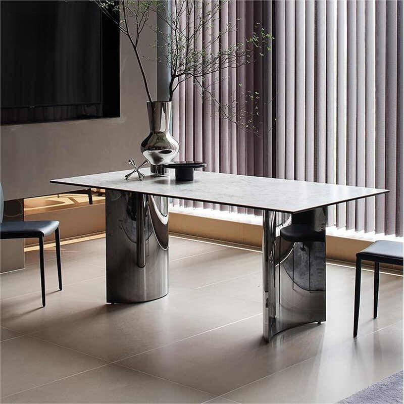 Light luxury home modern minimalist high-end dining table