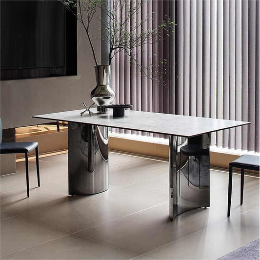 Light luxury home modern minimalist high-end dining table