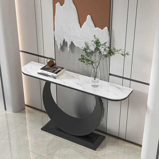 Porch table end view table rock plate Italian entry cabinet simple modern light luxury living room wall table corridor porch cabinet