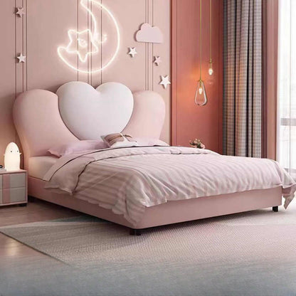 Princess bed girl pink bed modern simple girl bedroom creative net celebrity children's bed girl love solid wood bed