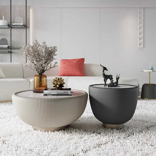 Coffee table living room light luxury high sense of modern simple delicate round mini small coffee table Internet popular