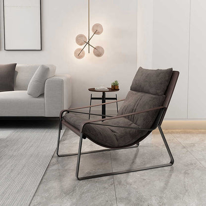 Italian sofa lounge chair living room simple modern home recliner lazy chair designer single chair leather chair