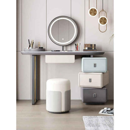 Cream wind magic square color bedroom rock panel vanity mirror advanced light luxury simple