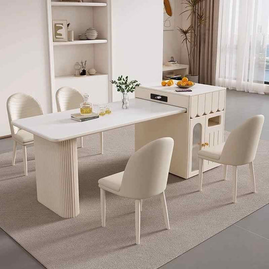 Butter wind island table one retractable multifunctional rock slab island simple household kitchen guide bar table