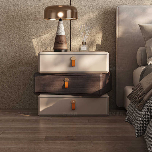 Chivas official flagship store can rotate the bedside table end designer light luxury modern simple bedroom bedside cabinets