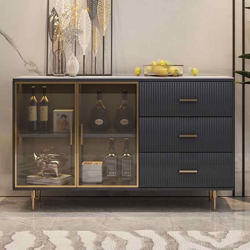 Italian marble side cabinet