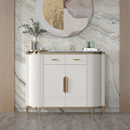 Modern simple marble semicircle entrance cabinet