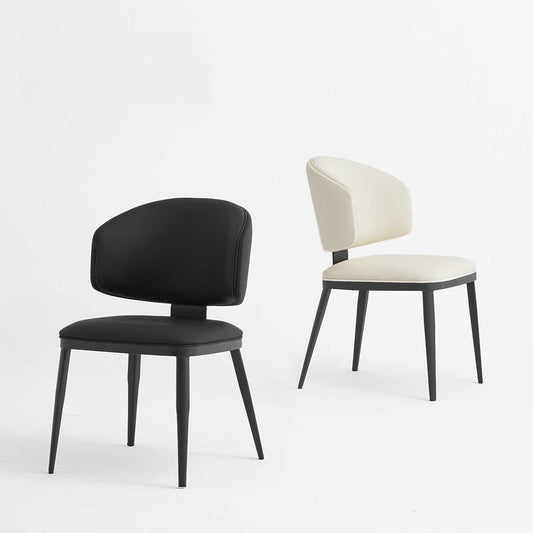 Milan - Italian minimalist leather dining chair