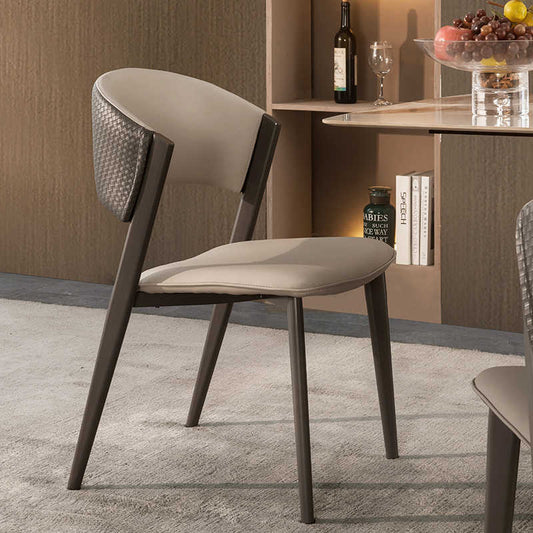 Italian light luxury minimalist dining chair Milan chair