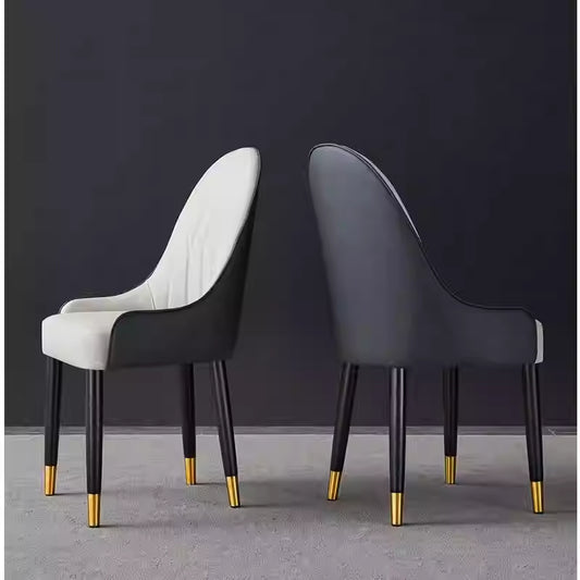 Light luxury Italian solid wood dining chair
