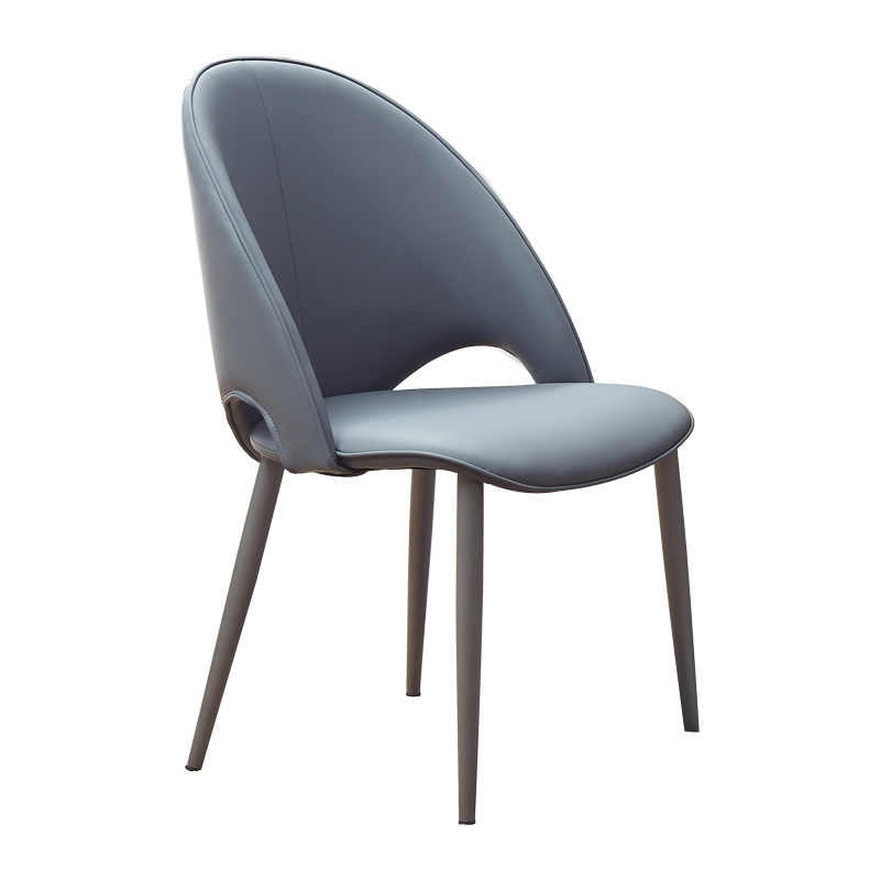 Light luxury dining chair with armrests Italian minimalist tea chair