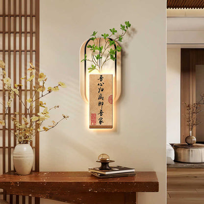 Song Dynasty aesthetics with light porch wall decoration painting new Chinese living room sofa background wall hanging painting Chinese style retro painting