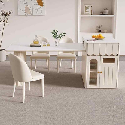 Butter wind island table one retractable multifunctional rock slab island simple household kitchen guide bar table