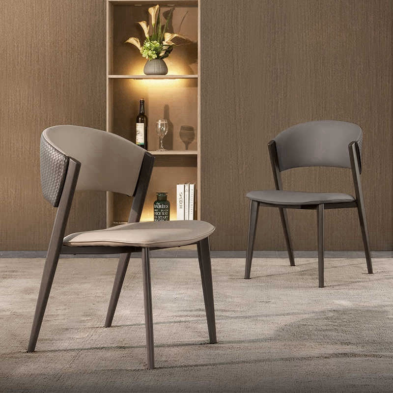 Italian light luxury minimalist dining chair Milan chair