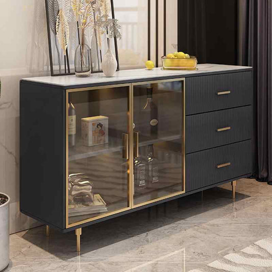 Italian marble side cabinet