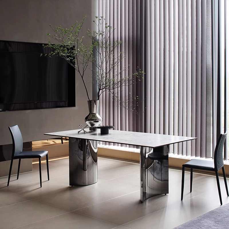 Light luxury home modern minimalist high-end dining table