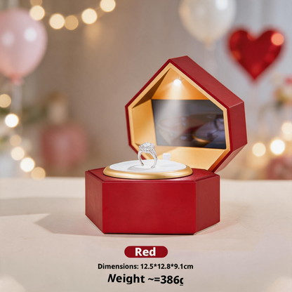 LED Video Jewelry Box with Screen for Proposal, Customizable Display Case