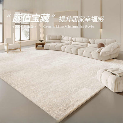 Imitation cashmere living room carpet cream wind large area full spread sofa coffee table blanket washable and erasable