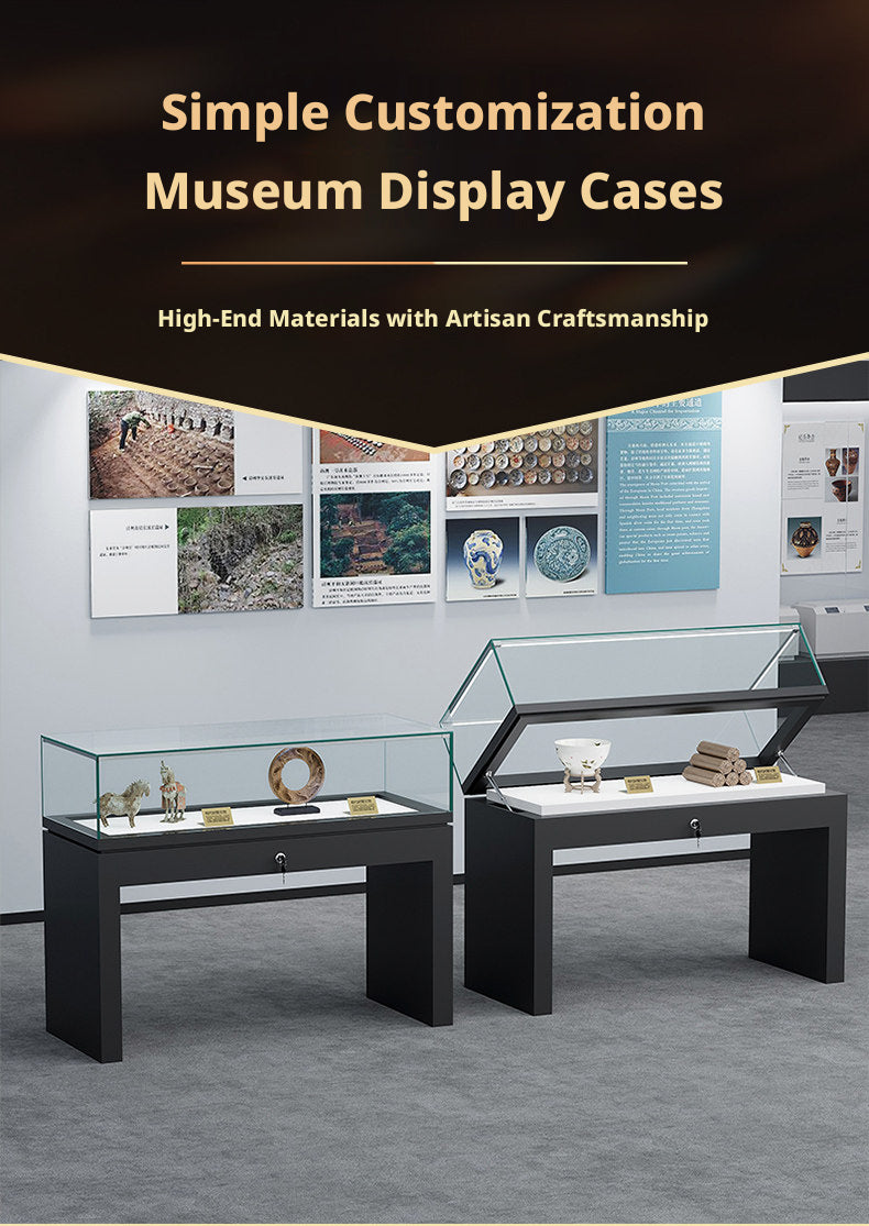 Lockable Display Case for Jewelry Store Glass Top Showcase
