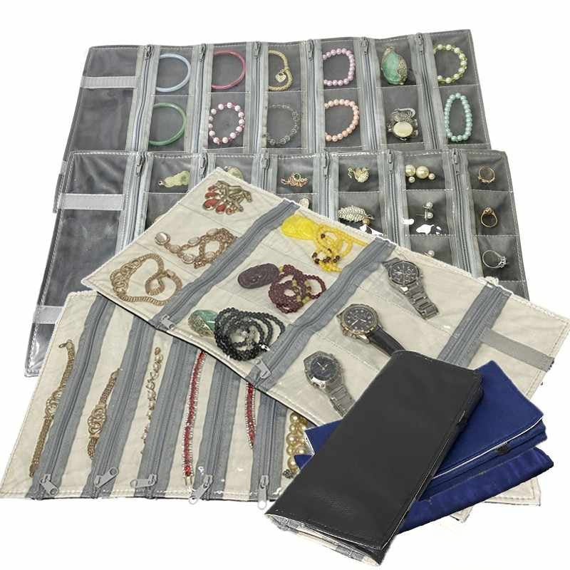 Jewelry roll,Jewelry travel case,Velvet jewelry roll,Jewelry pouch,Jewelry organizer for travel,Compact jewelry roll