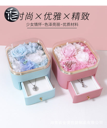 Engagement Ring Box Velvet – Wedding Ring Holder for Proposal, Luxury Heart-Shaped Jewelry Gift Box,jewelry box