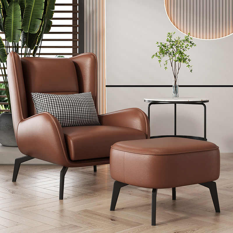 Single chair network red tiger chair single sofa light luxury living room meeting simple leisure chair balcony tea table chair
