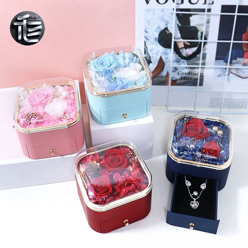 Engagement Ring Box Velvet – Wedding Ring Holder for Proposal, Luxury Heart-Shaped Jewelry Gift Box,jewelry box