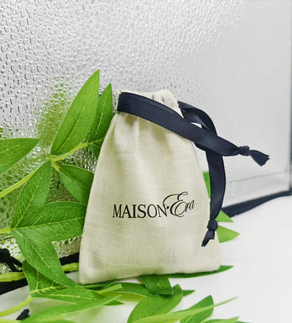 100PCS Custom Logo Cotton Jewelry Pouches, Personalized Drawstring Gift Bags