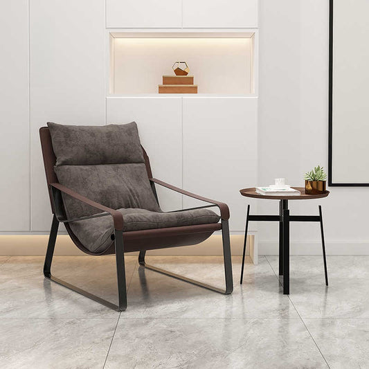 Italian sofa lounge chair living room simple modern home recliner lazy chair designer single chair leather chair