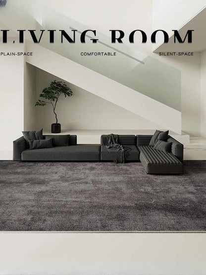 Grey carpet living room light luxury high-end high-end washable rub home sofa floor mat