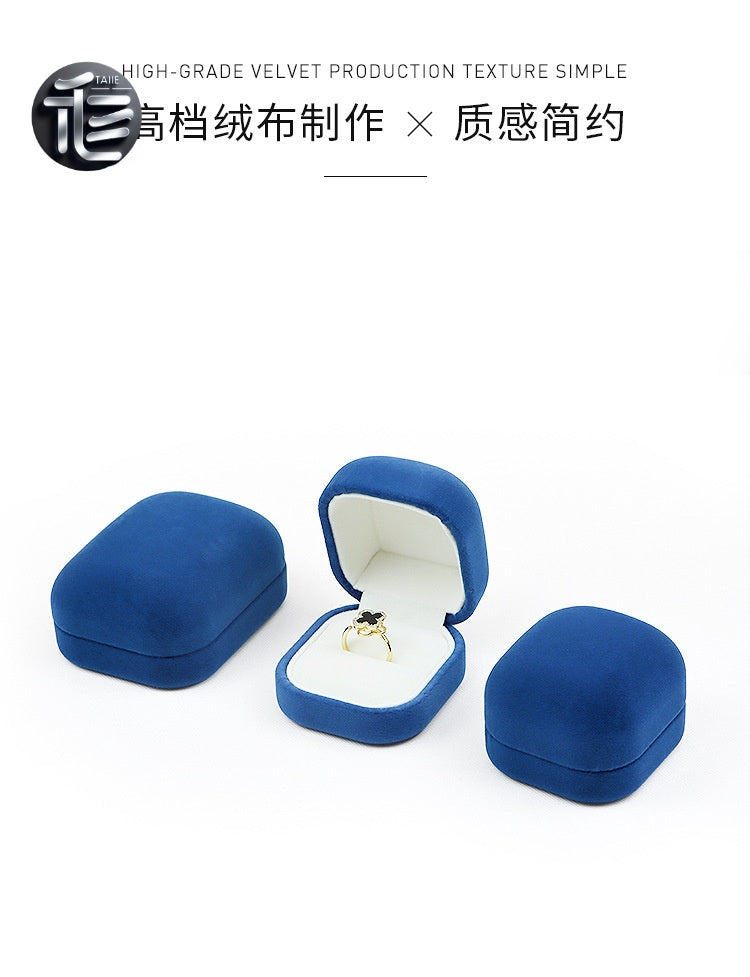 Engagement Ring Box Velvet – Wedding Ring Holder for Proposal, Luxury Heart-Shaped Jewelry Gift Box,Custom Jewelry Box for Small Business