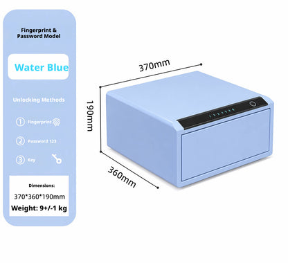 Jewelry Storage Safe, All-Steel Security Cabinet, Fingerprint Passcode Lock Box