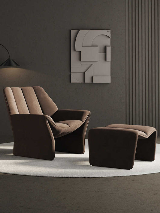 Light luxury single sofa chair Nordic living room balcony leisure designer to discuss modern simple network red recliner
