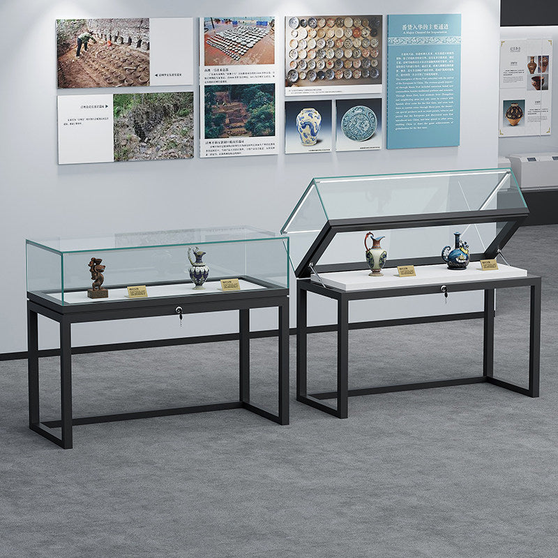 Glass Countertop Display Case for Jewelry Store Wooden Showcase