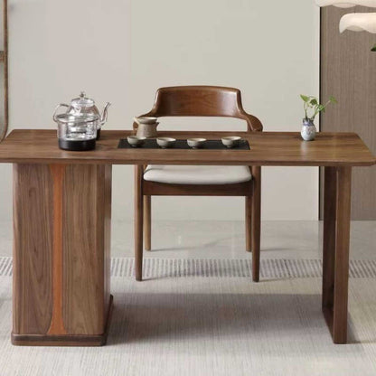 Dutch new Chinese solid wood tea table and chair combination home small living room tea table Zen tea room custom tea table